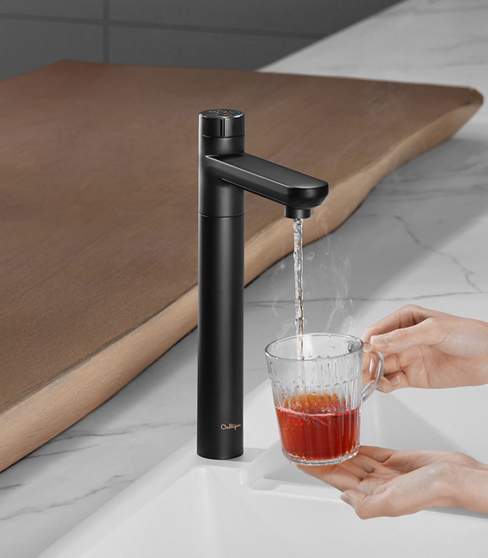 The under sink instant hot water faucet