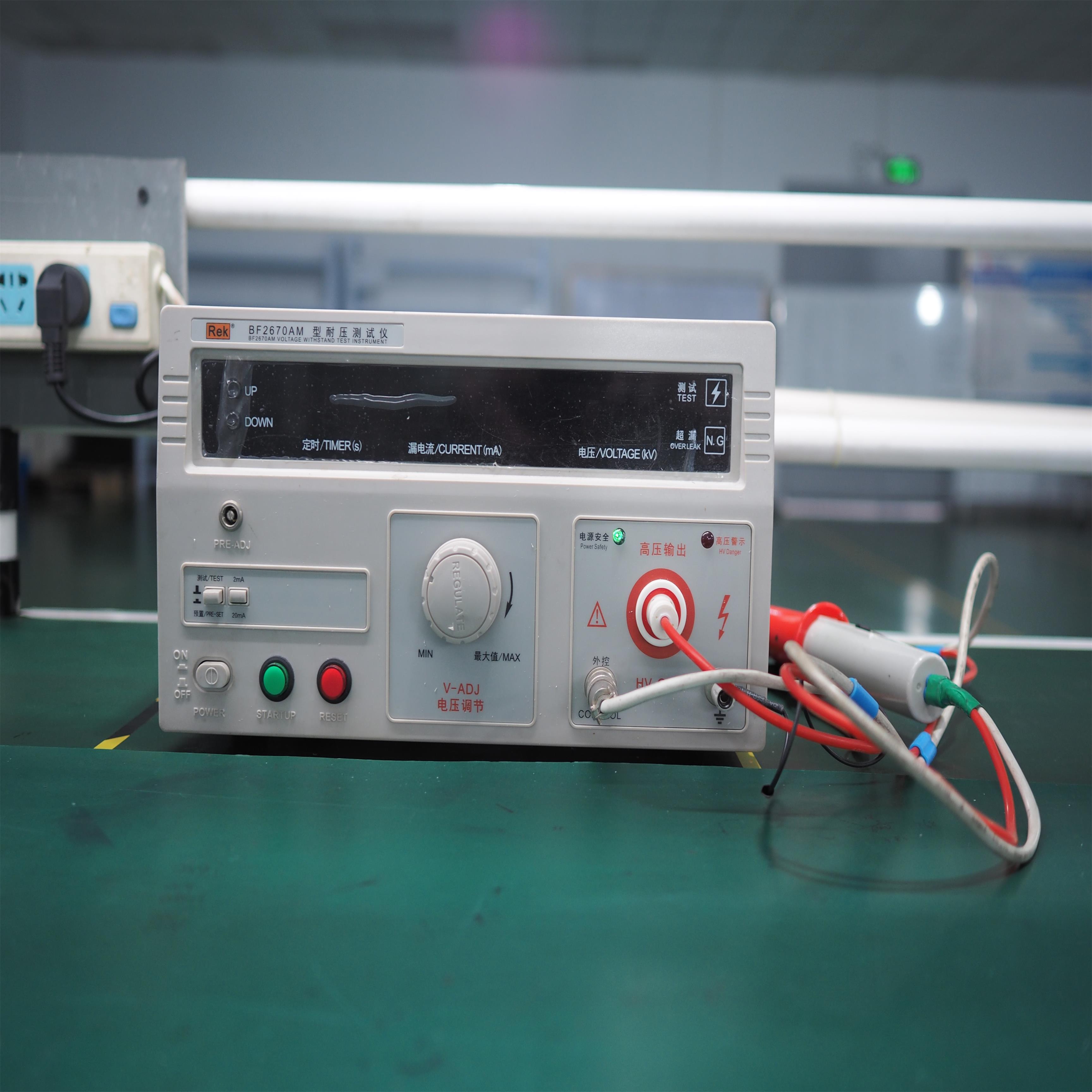 Dielectric voltage withstand test in thick film heater test